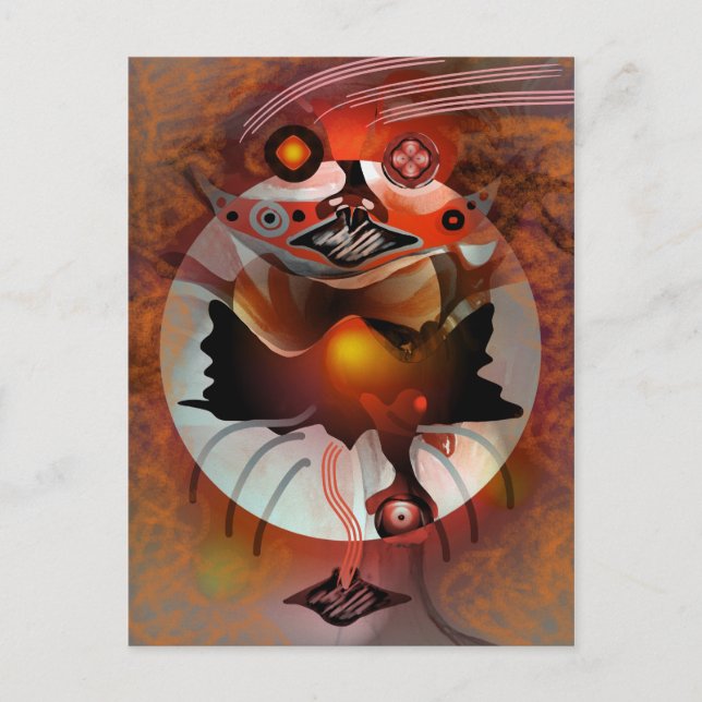 Spook-Mond Postkarte (Vorderseite)