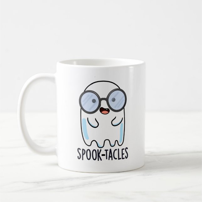 Spook-tacles Lustiger Geist-Wortwitz  Kaffeetasse (Links)