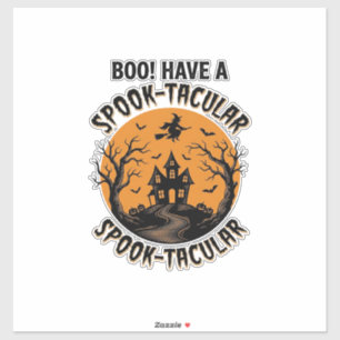 Spook-Tacular Halloween Spukhaus Vintage-Shirt Aufkleber