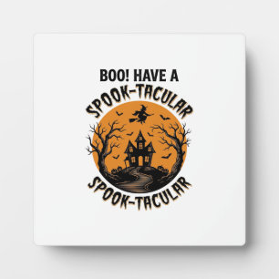 Spook-Tacular Halloween Spukhaus Vintage-Shirt Fotoplatte