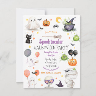 Spook-tastic Kids Halloween-Party Einladung