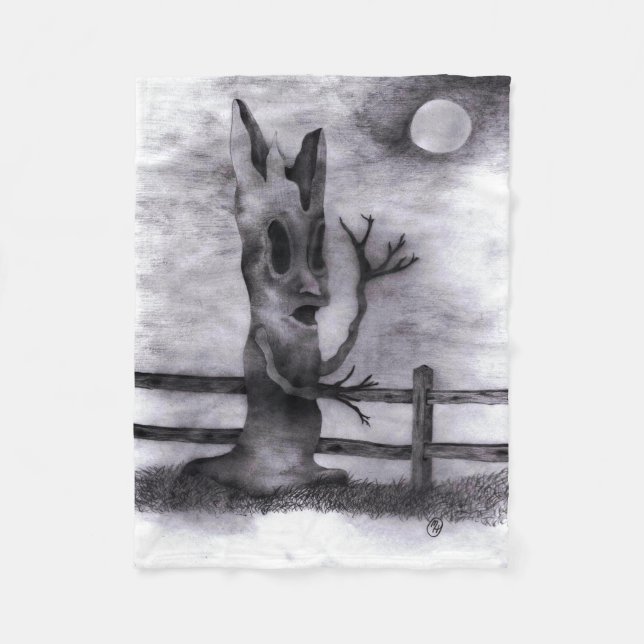 "Spook Tree" Fleecedecke (Vorderseite)