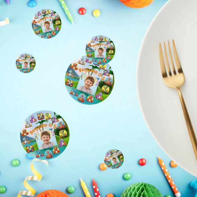 spooker Dinosaurier zwischen Geburtstag Konfetti (Von Creator hochgeladen)