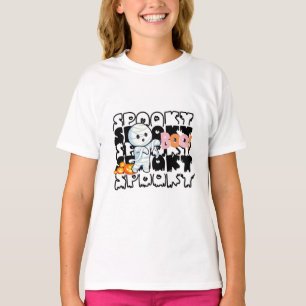 Spooker Halloween-T - Shirt - Niedliche Mummy, gri
