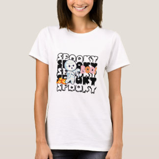 Spooker Halloween-T - Shirt - Niedliche Mummy, gri