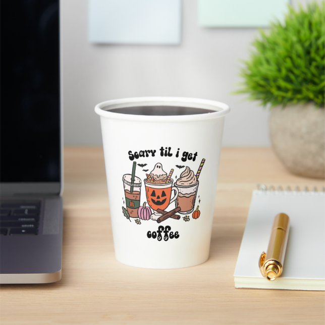 Spooker Kaffee Halloween - Beängstigend, bis ich K Pappbecher (InSitu)