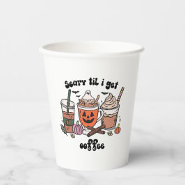 Spooker Kaffee Halloween - Beängstigend, bis ich K Pappbecher