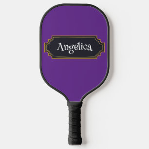 Spooker Lila Individuelle Name Pickleball Schläger