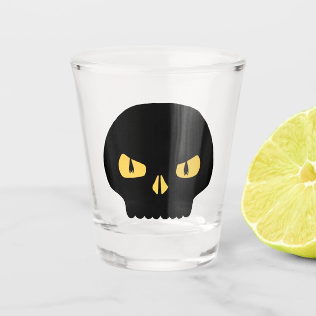 Spooker Schädel Schnapsglas (Vorderseite)