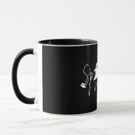 Spooker Season Text und Geister mit Namen Hallowee Tasse