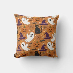 Spookes, aber Niedliches Halloween Friends Pattern Kissen