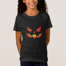 Spookes Halloween-Dämonengesicht brennt T-Shirt