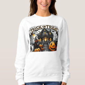 Spookes Halloween mit Gespenstern und Kürbis Sweatshirt