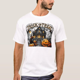 Spookes Halloween mit Gespenstern und Kürbis T-Shirt
