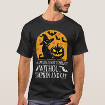 Spookes Halloween mit witziger schwarzer Katze und