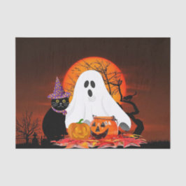 Spookes Halloween Night Ghost und Black Cat Craft Seidenpapier