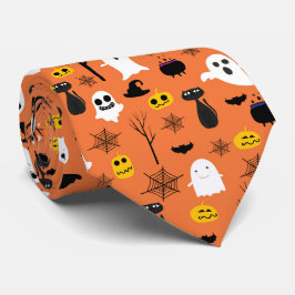 Spookes Halloween-Symbole - klassisches Farbmuster Krawatte