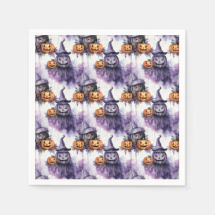 Spookes Kürbis Serviette
