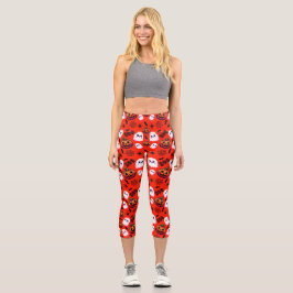Spookes Nachtfallmuster Capri Leggings