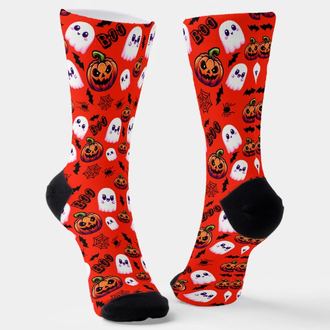 Spookes Nachtfallmuster Socken (Gewinkelt)