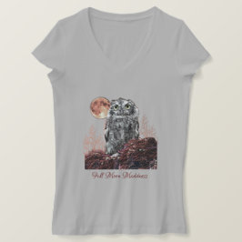 Spookes Owl, gotisches Waldland, T - Shirt Geschen