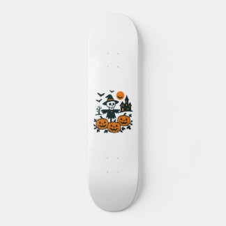 Spookes Skelettschareck und Spuk Hausnacht Skateboard
