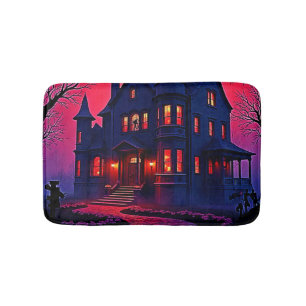 Spookes Spuk Haus im Dusk Design Badematte