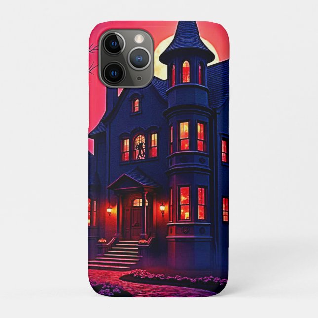 Spookes Spuk Haus im Dusk Design Case-Mate iPhone Hülle (Rückseite)