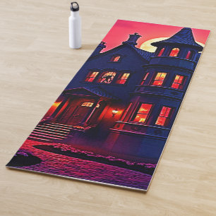 Spookes Spuk Haus im Dusk Design Yogamatte