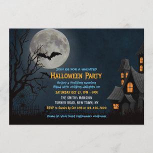 Spookes Spuk Palace Full Moon Halloween-Party Einladung