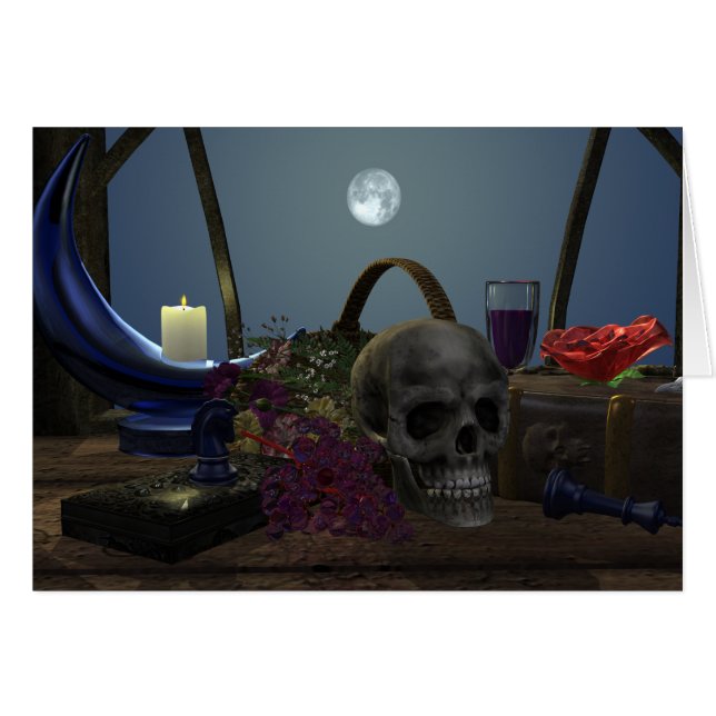 Spookes Stillleben im Mondlicht (Vorderseite (Horizontal))