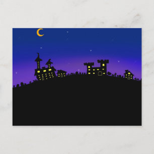 Spooki-Stadt Postkarte