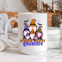 Spookin" mit meinen Gnomen: Retro Halloween-Freund Kaffeetasse