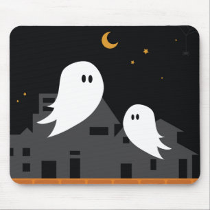 Spookoker Geisterstadt zwischen Cartoon Mousepad