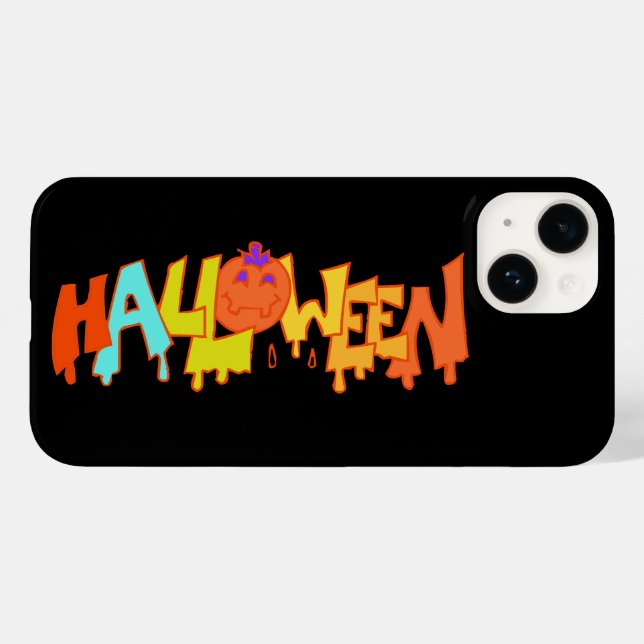 Spookoky Ghost Halloween Print Design iPhone Fall Case-Mate iPhone Hülle (Rückseite (Horizontal))