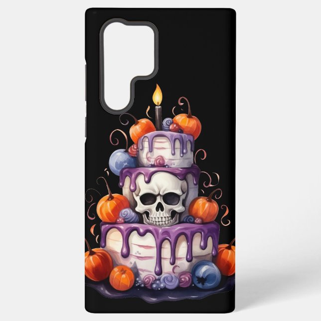 SPOOKORANGE LILA LAYER HALLOWEEN CAKE SAMSUNG GALAXY HÜLLE (Rückseite)