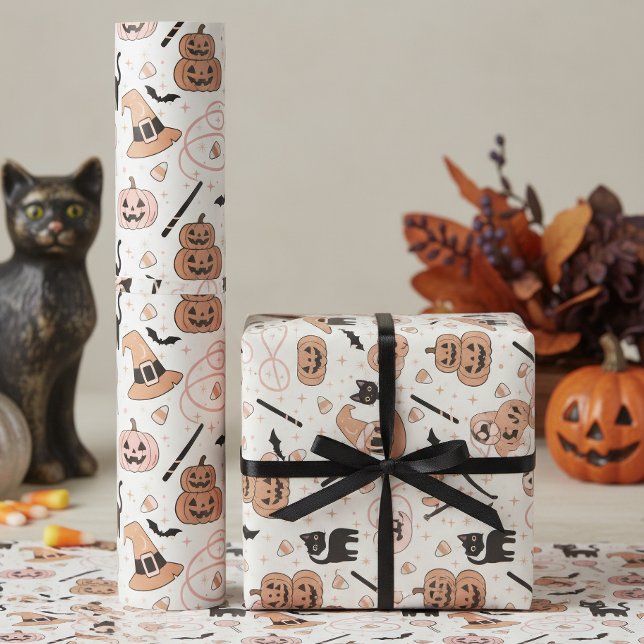 Spooks & Spells Halloween-Magie-Muster ID1327 Geschenkpapier (Von Creator hochgeladen)