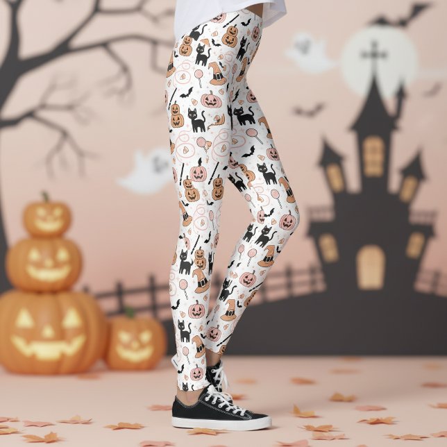 Spooks & Spells Halloween-Magie-Muster ID1327 Leggings (Von Creator hochgeladen)