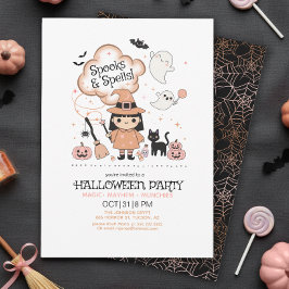 Spooks & Spells Halloween-Party Black ID1325 Einladung