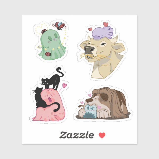 Spooks x Animals Aufkleber (Blatt)