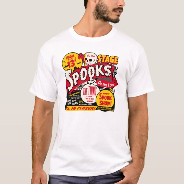 Spookshow Plakat-Kunst - Gespenster auf dem losen T-Shirt (Vorderseite)