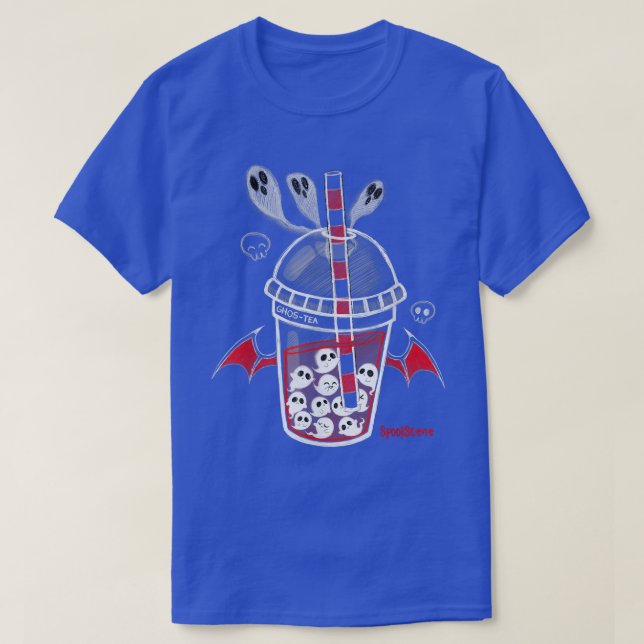 Spookszene Ghos-Tee Spooky Boba Emo Goth Alt Red T-Shirt (Design vorne)