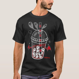 Spookszene Ghos-Tee Spooky Boba Emo Goth Alt Red T-Shirt