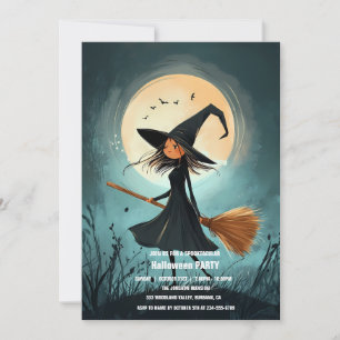 Spooktacular Dark Spuk House Halloween-Party I Einladung