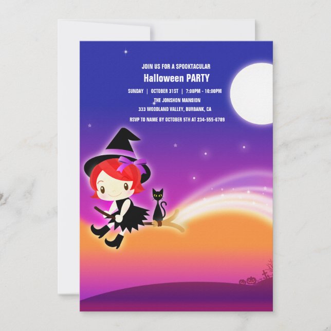 Spooktacular Dark Spuk House Halloween-Party I Einladung (Vorderseite)