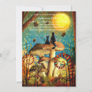 Spooktacular Dark Spuk House Halloween-Party I Einladung