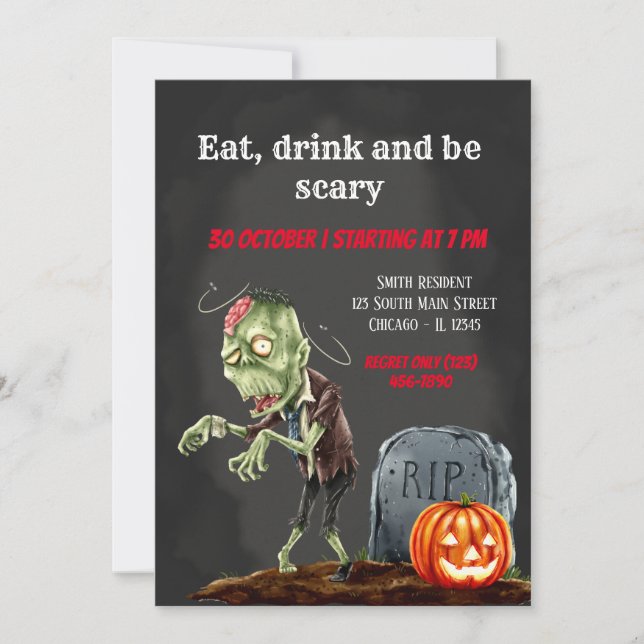 Spooktacular Einladung (Vorderseite)