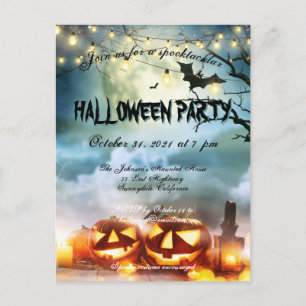 Spooktacular Full Moon Halloween-Party Einladung