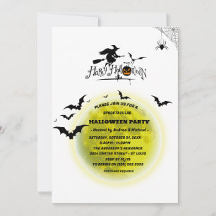 Spooktacular Full Moon Halloween-Party Einladung