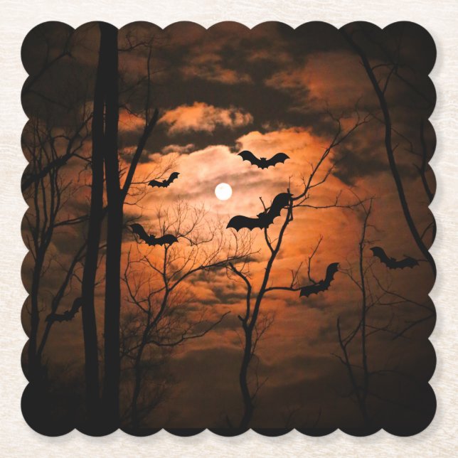 Spooktacular Full Moon Party Untersetzer (Vorderseite)